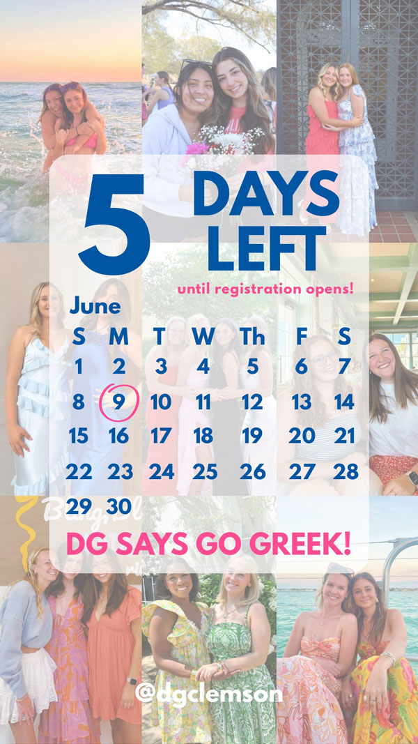 Recruitment registration deadline/countdown
