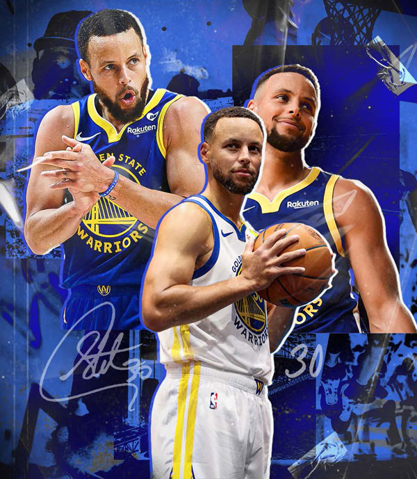 Steph Curry sports graphic