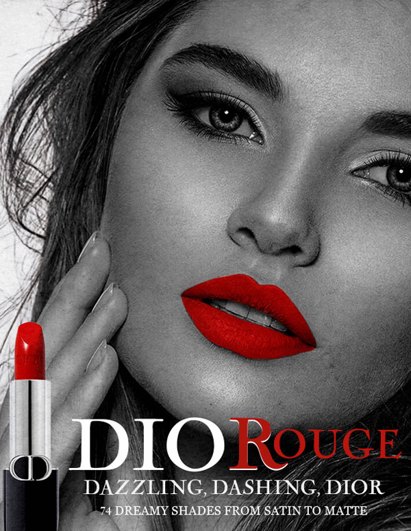 Recreation of a Dior maggazine add I did for class last year