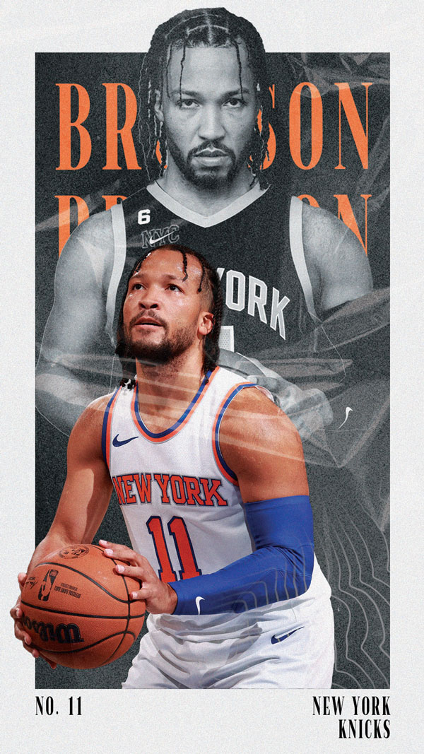 Jalen Brunson sports graphic