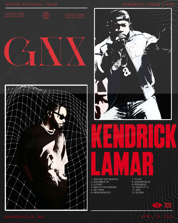 Kendrick Lamar concert graphic