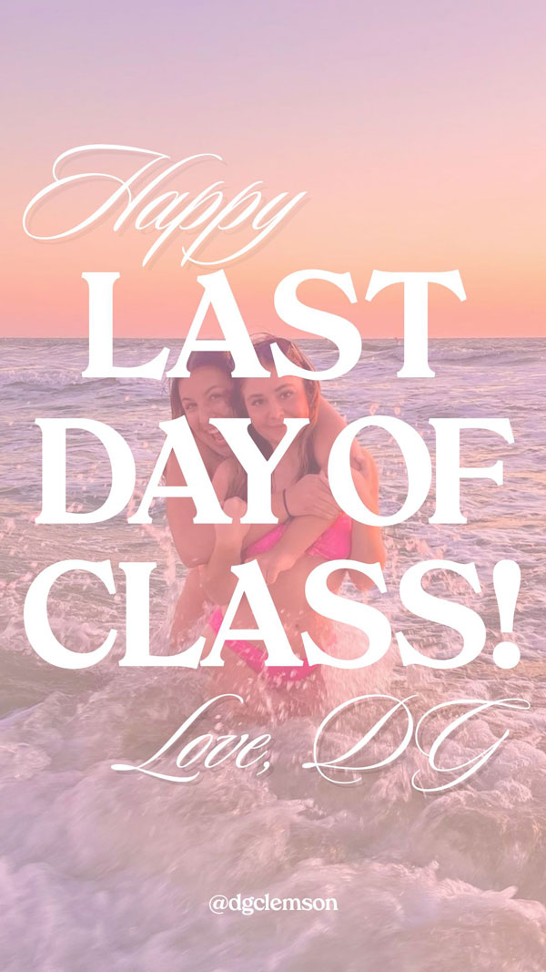 Last day of classes story graphic