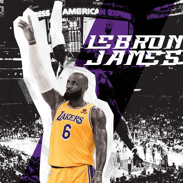 Lebron James sports graphic