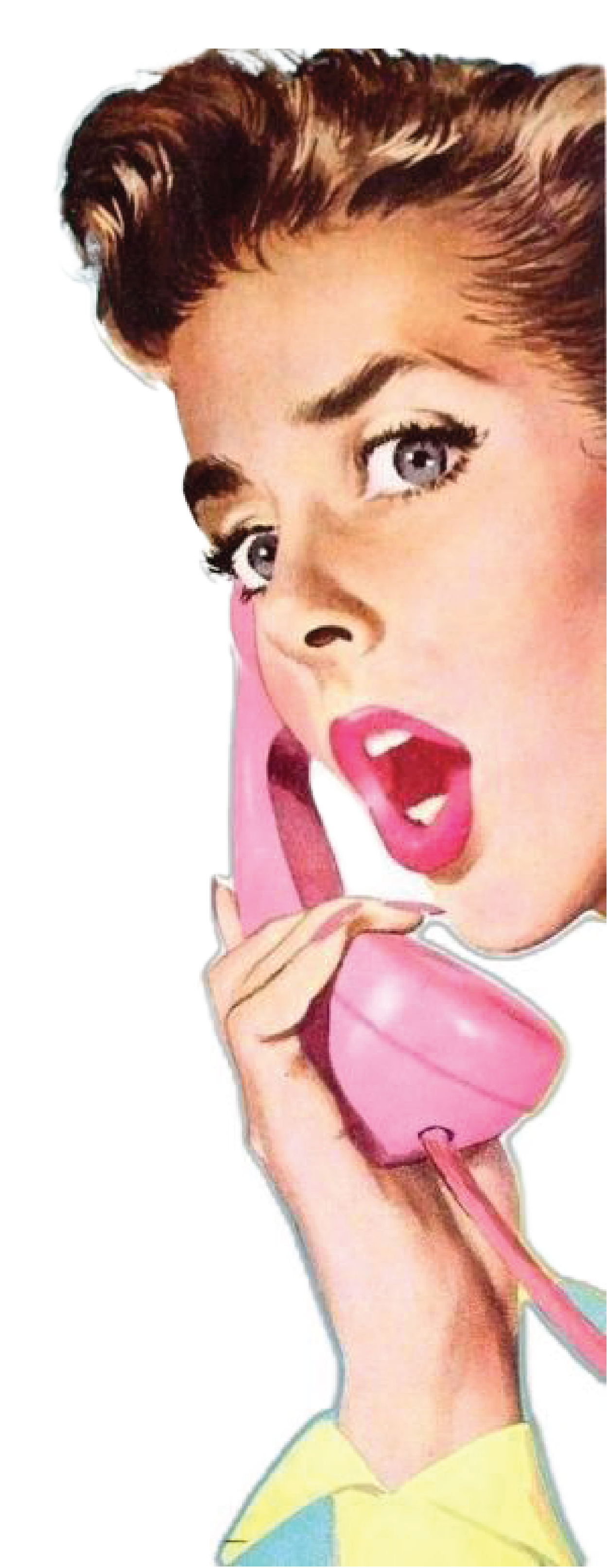 Retro girl illustration